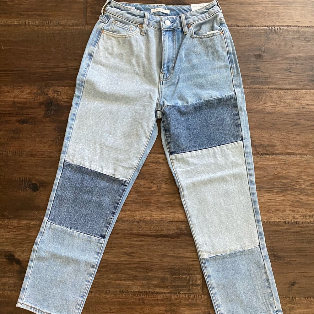 Pacsun Patch Blue Mom Jeans